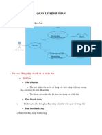 QuảN Lý BệNh Nhân: I. Pha Phân Tích Sơ Đồ Use Case Và Kịch Bản