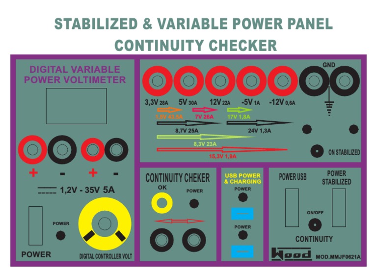 Digital Variable Power Voltimeter Panel | PDF