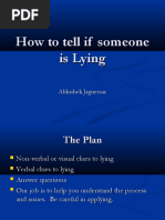 140. how to tell if someone is lying