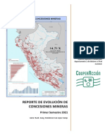 Reporte de Concesiones Mineras 2021 I Semestre