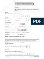 Cours Sur La Valeur Absolue - Classe de Seconde