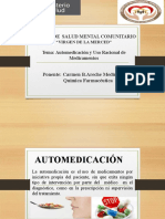 Automedicacion y Uso Racional Medicamentos