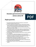 Normativa General de Facciones Ilegales