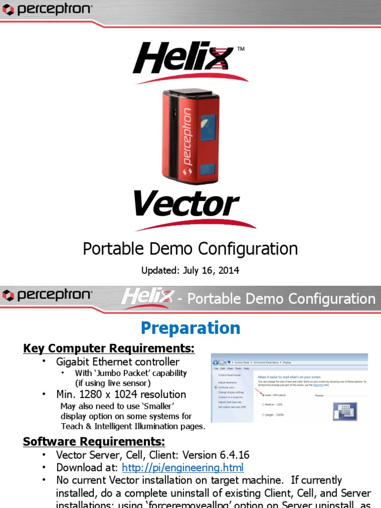 Helix - Vector Portable Demo Configuration - 16 - July - 14 | PDF ...