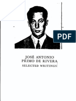 Jose Antonio Primo de Rivera-Selected Writings
