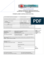 Formulaire Turquie | PDF | Visa (Document) | Passeport