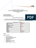 Matemática I - Cronograma