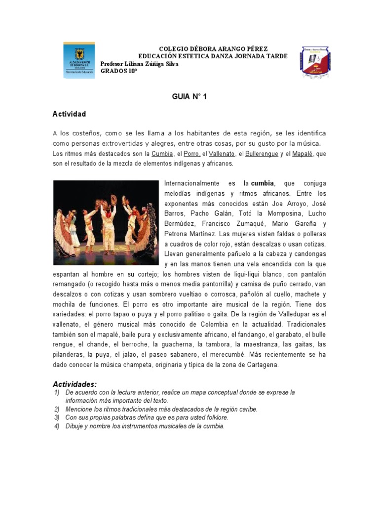 Elementos y Ritmos de la Danza | PDF | Bailes | Las artes escénicas