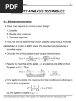 4.0 Stability Analysis Techniques