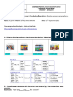 Trip. Unit: 2 Lesson: 1 September 2021: Unidades Tecnologicas de Santander Language Department Handout - English 1