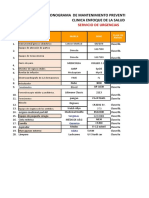 Cronograma de Mantenimiento Preventivo Anual 2021 Clinica Enfoque de La Salud