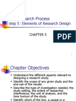 The Research Process: Step 5: Elements of Research Design