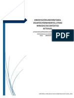 Orientación Universitaria: Desafíos Permanentes, Otras Miradas en Contextos Actuales