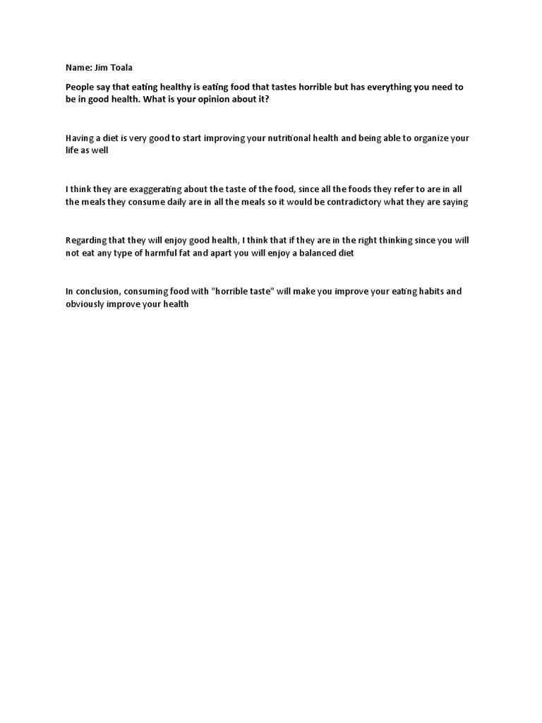 Healthy Food Toala | PDF