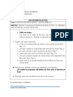 Guía para informe sobre la viabilidad del Reino de Dios