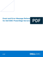 Event and Error Message Reference Guide For Dell Emc Poweredge Servers