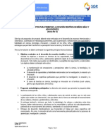 Anexo 12. Propuestas de Proyectos para Fomentar La Vocacion Cientifica en Ninos Ninas y Adolescentes