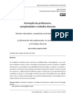 Formação de professores em sociedade complexa