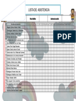 Lista de Asistencia Colorida