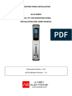 Appendix-2 Car Operating Panel Installation: Document Version: v1.0 ALYA Software Version: 1.3