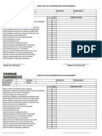 Check List Compresora Tornillo