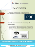 Climatización-Sistemas de Aires Acondicionados Que Existen en El Mercado
