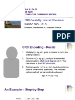 CRC Capability Internet Checksum: Unit 01.04.03 CS 5220: Computer Communications