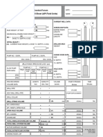 Subsea BOP Stack Operations API - Vertical Well Kill Sheet English