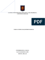 La Danza Como Estrategia Pedagógica para Mejorar La Convivencia Escolar. Patricia Ballesteros