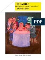 Blithe Spirit Playbill 2021