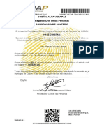 Certificado de Solteria