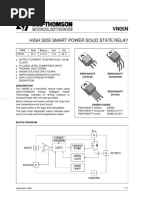 High Side Smart Power Solid State Relay: Pentawatt (Vertical) Pentawatt (Horizontal)