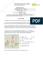 Preinforme 2, Polarización Del Transistor BJT en Emisor Común