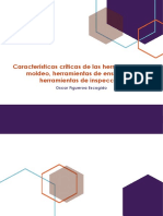 Características Críticas de Las Herramientas de Moldeo, Herramientas de Ensamble y Herramientas de Inspección.