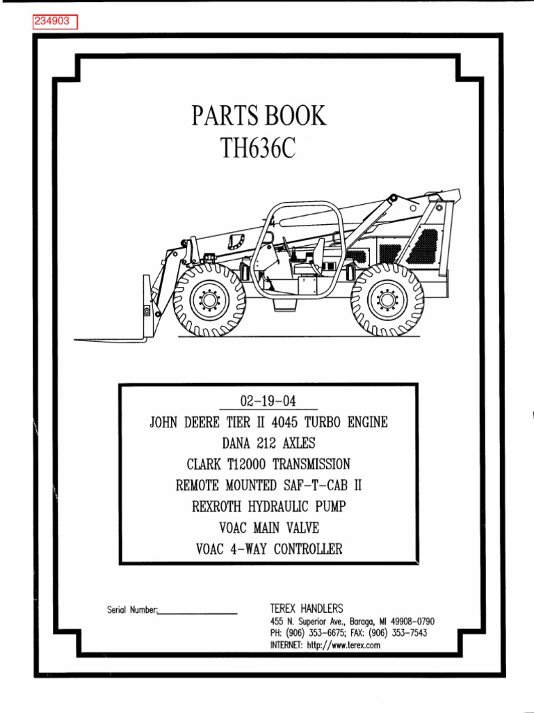 234903.PDF Telehandler | PDF | Manufactured Goods | Land Vehicles