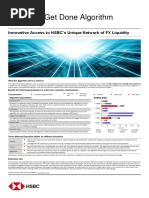 HSBC FX Get Done Algorithm: Innovative Access To HSBC's Unique Network of FX Liquidity