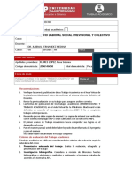 Trabajo Derecho Laboral Previsional