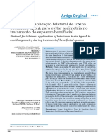 Protocolo de Aplicação Bilateral de Toxina Botulínica Tipo A para Evitar Assimetria No Tratamento de Espasmo Hemifacial