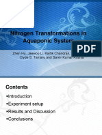 Nitrogen Transformations in Aquaponic System