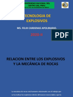 RELACION EXPLOSIVOS Y LA MECÁNICA DE ROCAS