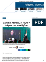 España, México, El Papa y La Ignorancia Religiosa - ReL