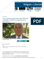 La Fe, ¿Puede Proporcionar Salud, Felicidad y Sentido_ 5 Expertos Lo Exploran en Un Nuevo Libro - ReL