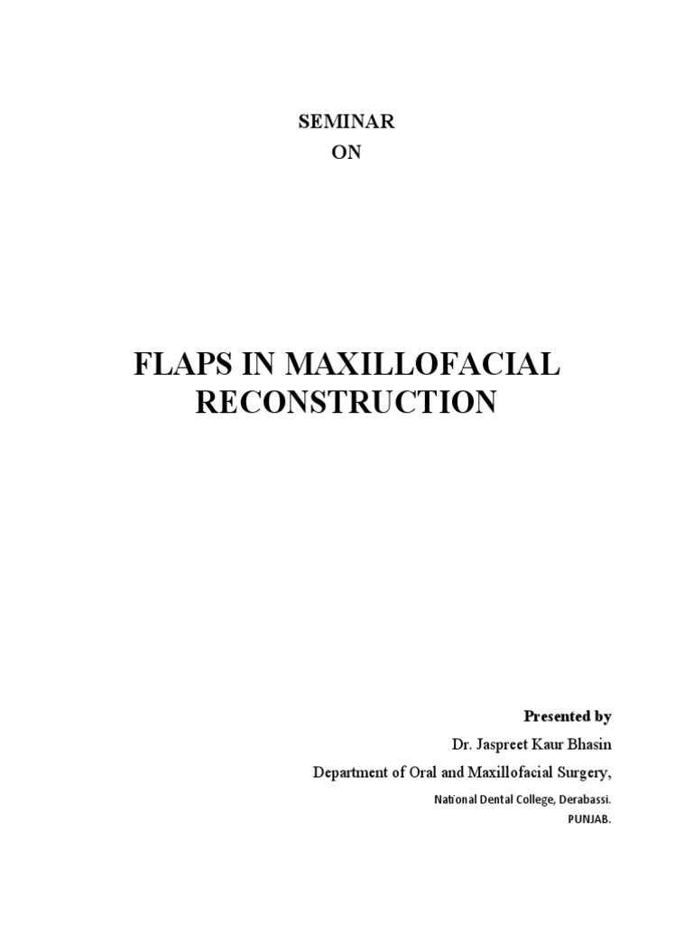 Flaps in Maxillofacial Reconstruction | PDF | Human Anatomy | Human ...