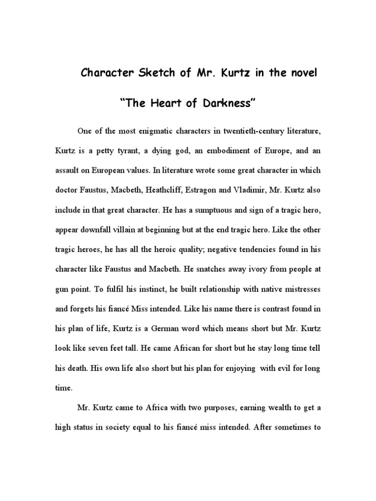 In heart of darkness what does kurtz place around his home in the congo image