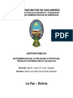 Determinacion de La Inflacion A Partir Del Producto Interno Bruto - Maria Jose Niño de Guzman