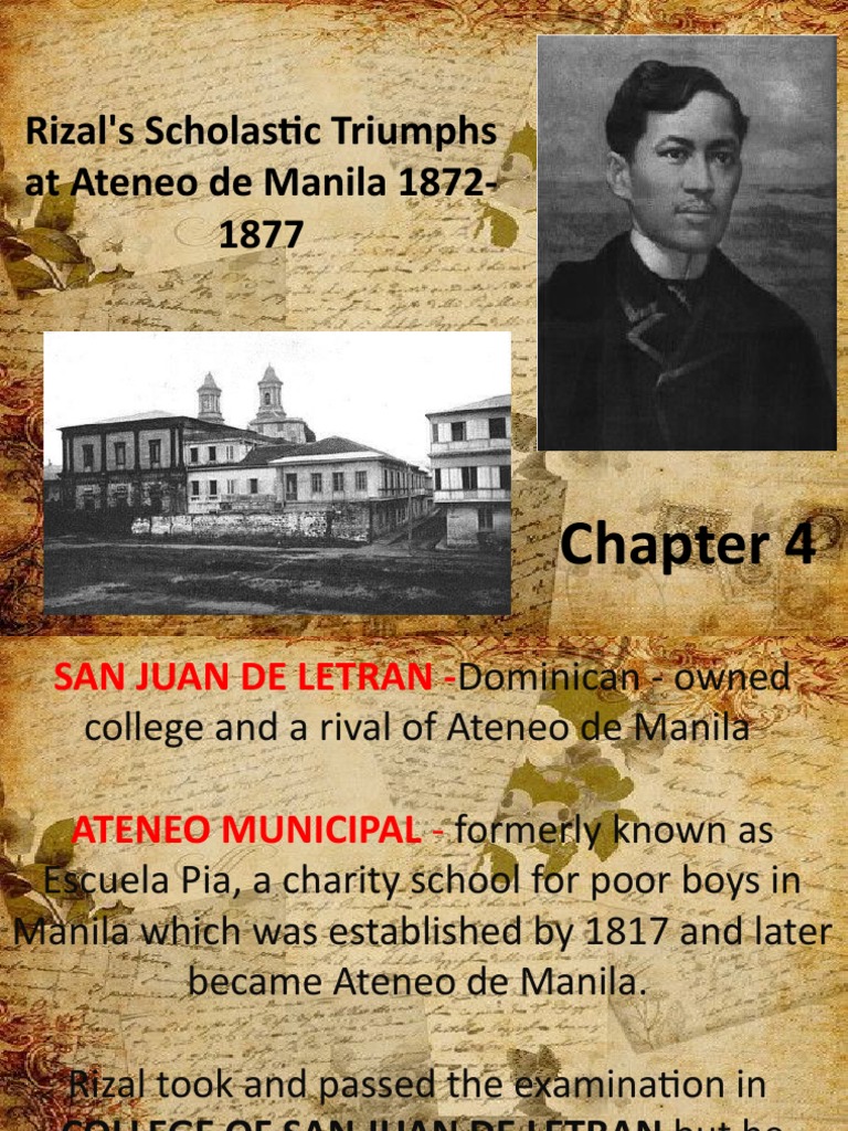 Rizal's Triumphs at Ateneo (1872-1877) | PDF | Manila