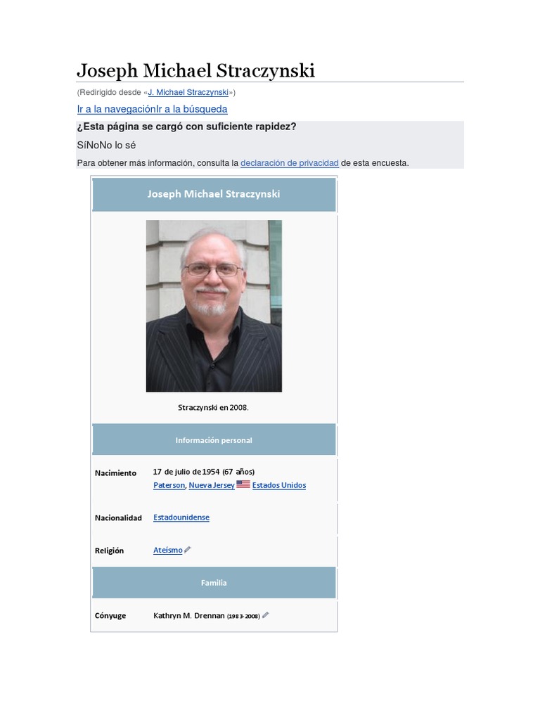 Joseph Michael Straczynski | PDF | Cómics