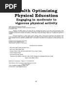 Health Optimizing Physical Education: Engaging in Moderate To Vigorous Physical Activity