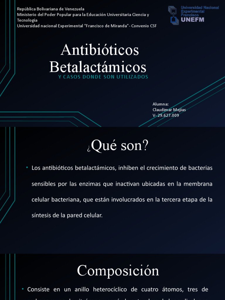 Antibióticos Betalactámicos PDF