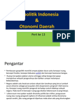 3 Wawasan Nusantara GEOPOLITIK INDONESIA